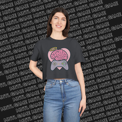 Gamer Heart Crop Tee — She's So MNTL
