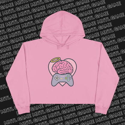 MNTL Game Heart Crop Hoodie -- She's So MNTL