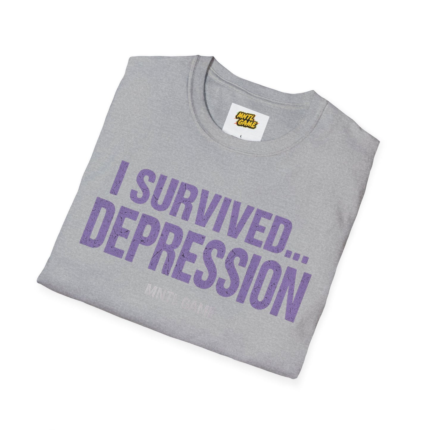 Inspiring Unisex T-Shirt - 'I Survived Depression'