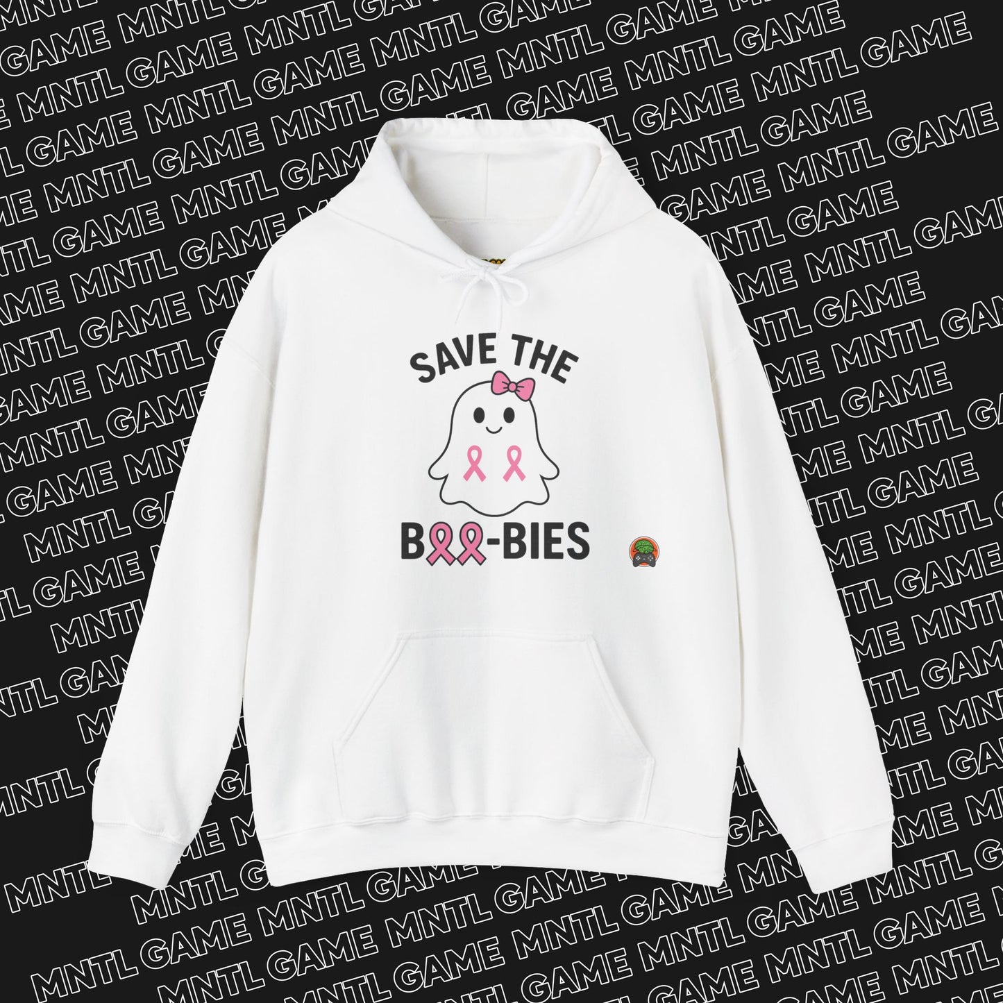 Hoodie Save the Boo-Bies Breast Cancer Awareness Ghost