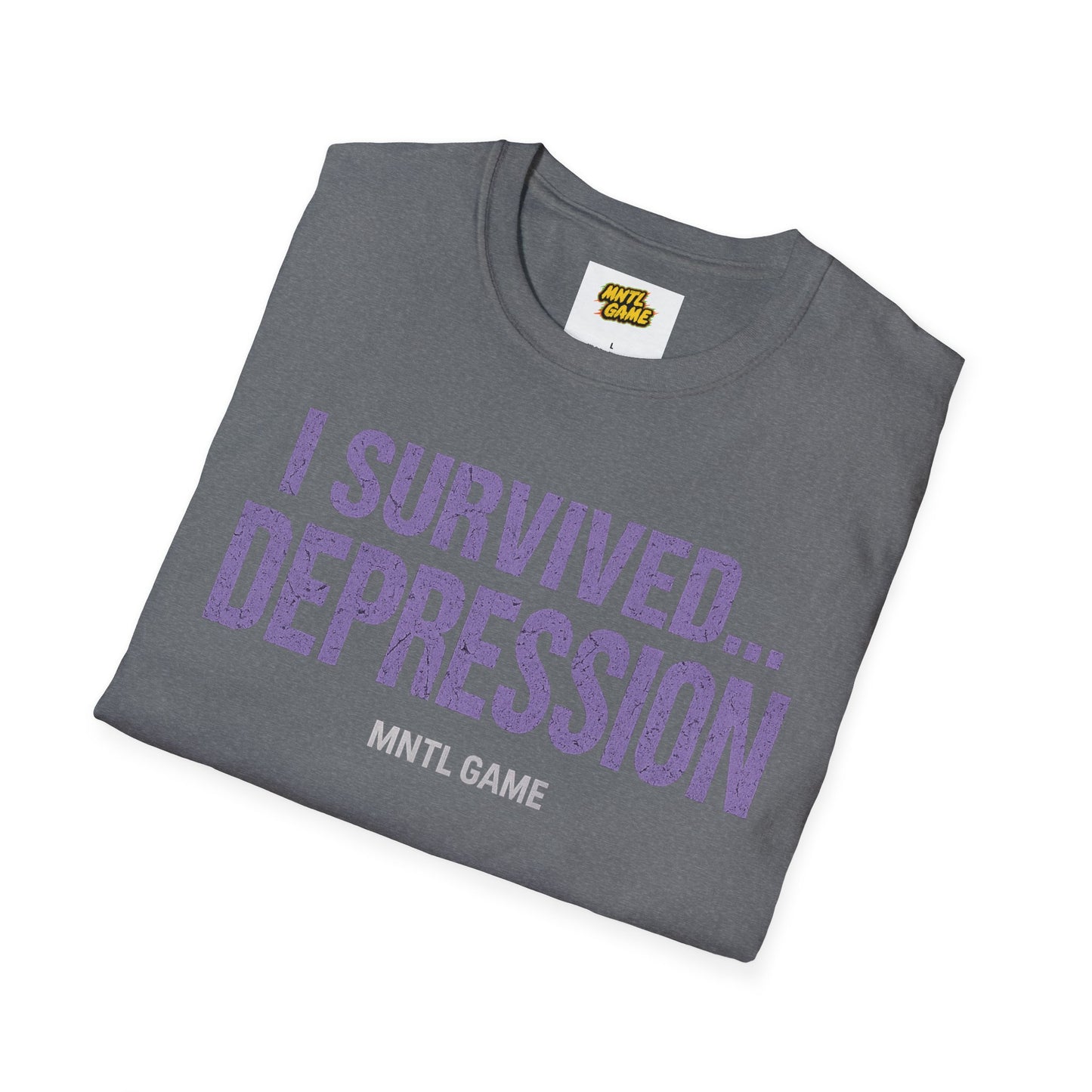 Inspiring Unisex T-Shirt - 'I Survived Depression'