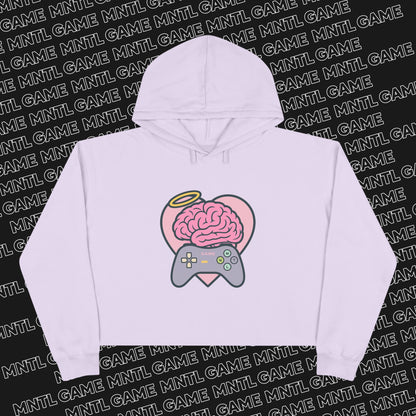 MNTL Game Heart Crop Hoodie -- She's So MNTL