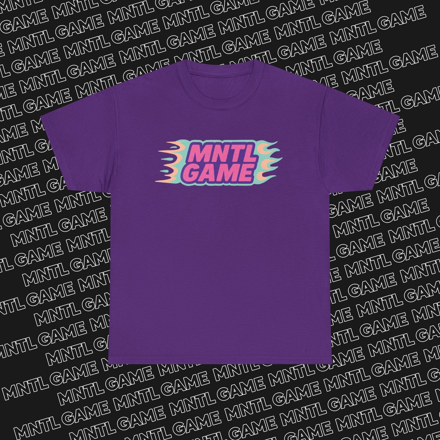 Flame Retro Neon Tee - She's So MNTL