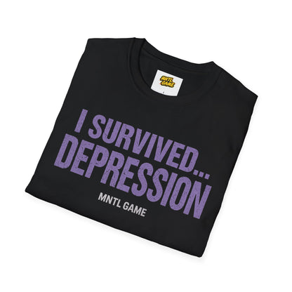 Inspiring Unisex T-Shirt - 'I Survived Depression'