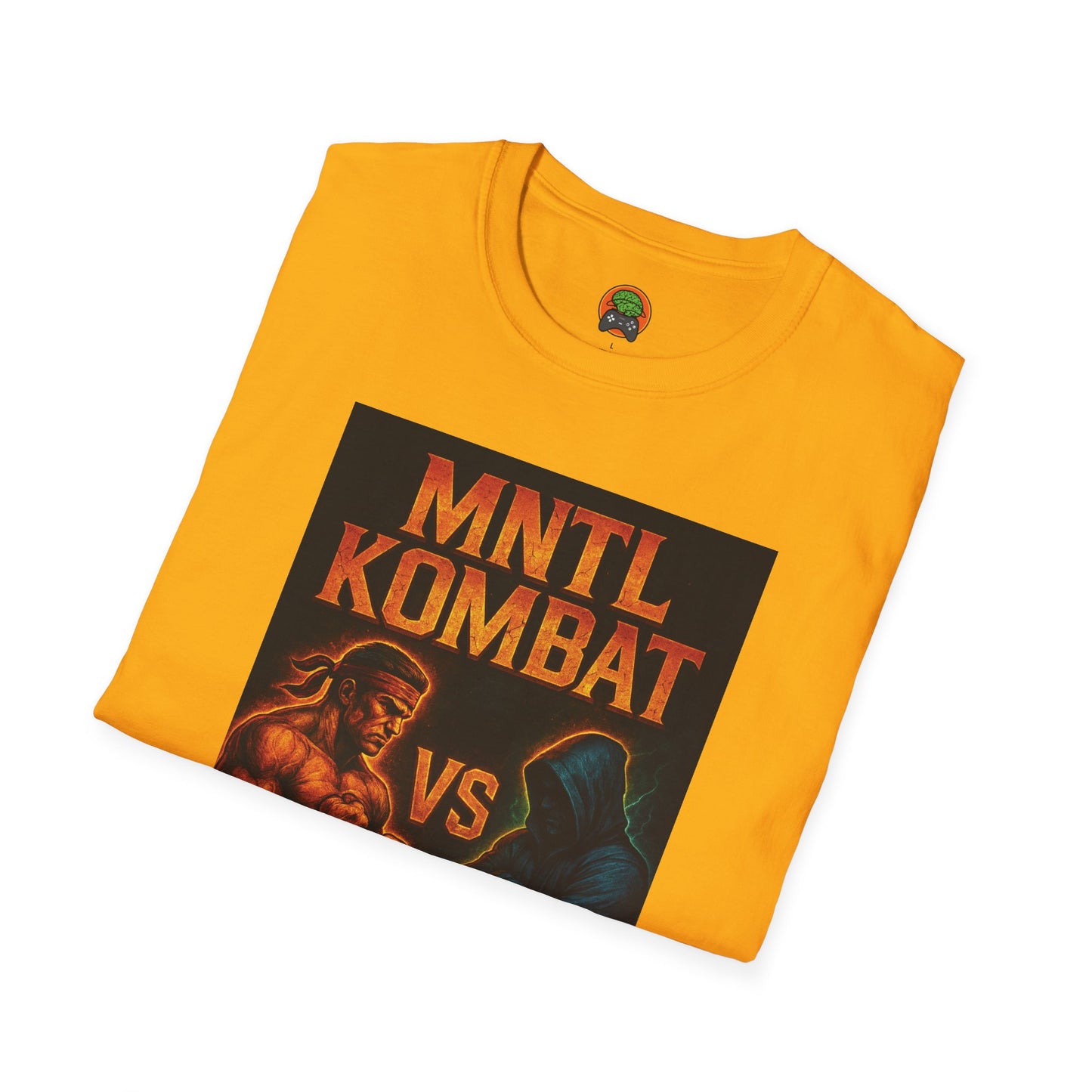 Mental Kombat Poster T-Shirt — "Hustle vs Excuse" Motivational Gym Tee