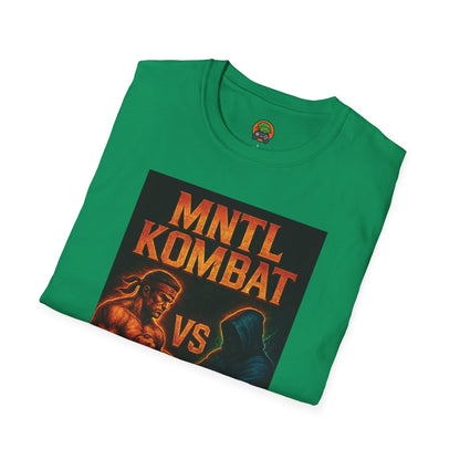 Mental Kombat Poster T-Shirt — "Hustle vs Excuse" Motivational Gym Tee