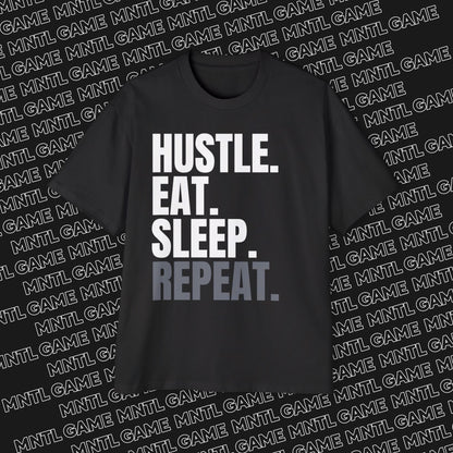 Hustle Motivation Oversized Tee