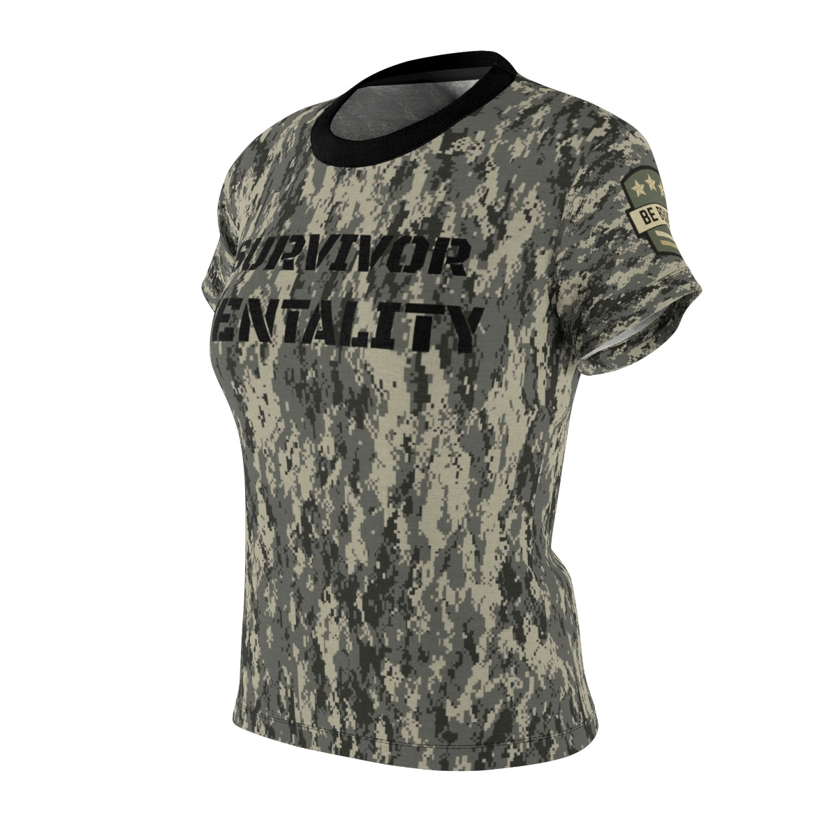 Women's Digi Camo Survivor Mentality AOP Cut