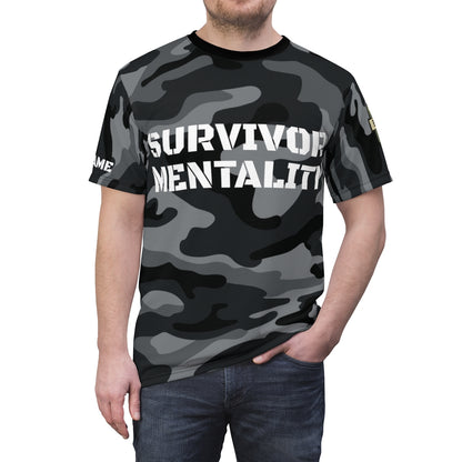 Camo Survivor Mentality AOP Cut